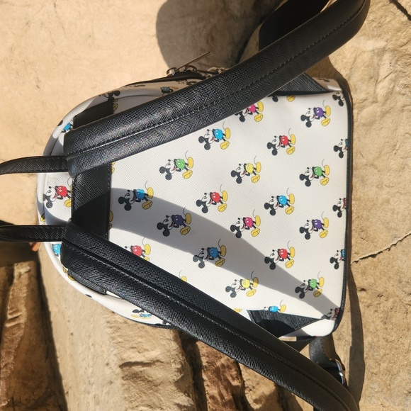 Disney Loungefly Multi-Color/Rainbow Mickey Mouse mini Backpack - Picture 3 of 14